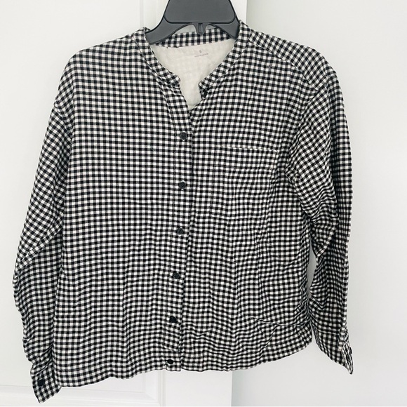 Unbranded Black White Gingham Button Down Cotton Shacket - Picture 1 of 12
